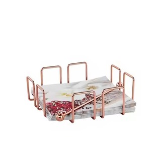 Silver Finish Metal Napkin Stand For Dining Table And <b>Kitchen</b> Premium <b>Tissue</b> <b>Holder</b> For Home Office And Restaurant - Product Image 4