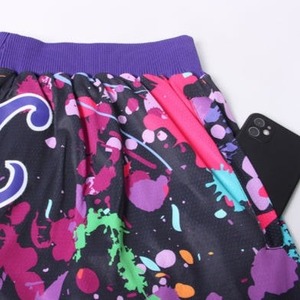 Shorts de basketball en mesh pour hommes avec logo personnalisé 2026 – Nouveau design, style urbain, taille à cordon de serrage - Product Image 4