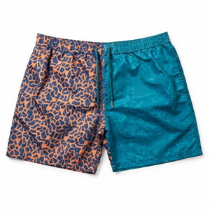 Short de bain décontracté pour homme à motif géométrique, séchage rapide, avec cordon de serrage, taille mi-haute, 100 % polyester, longueur courte - Product Image 4