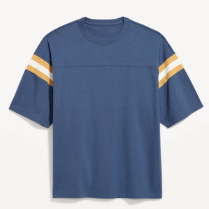 T-shirts amples pour hommes, col rond, basiques, décontractés, en coton de haute qualité, vente en gros - Product Image 6