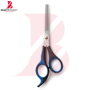 กรรไกรซอยผมด้ามพลาสติกสองสี น้ำเงิน-ดำ คุณภาพดี ราคาส่ง สำหรับร้านทำผมมืออาชีพ - Product Image 3