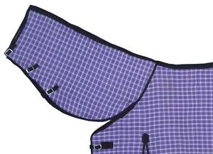 Combo de verano de fabricante directo, Alfombra de carreras de caballos, tela ligera de Peine de miel, impermeable, forro de poliéster de Color indio sólido - Product Image 3