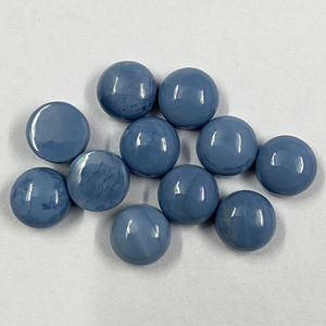 Vente en gros de cabochons ronds lisses en opale bleue naturelle authentique de 9 mm, pierres précieuses en vrac, fournisseur de pierres pour pendentifs - Product Image 1