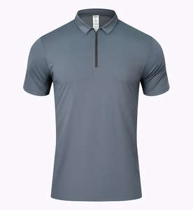 Camiseta Polo Deportiva Antibacteriana 5A con Sensación Fresca para Primavera/Verano, Tela de Poliéster a Rayas - Product Image 2