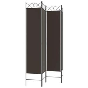 ฉากกั้นห้องผ้าสีน้ำตาล 4 แผง ขนาด 63"x78.7" พร้อมฉากกั้น - Product Image 4