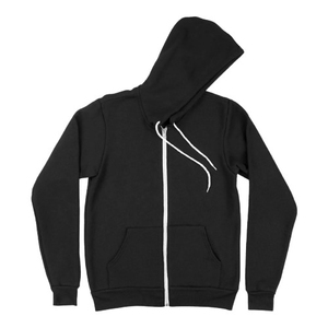 Sweat à capuche zippé noir pour homme, coupe classique, en coton French Terry, style décontracté, couleur unie, avec poche avant – Le plus demandé - Product Image 6