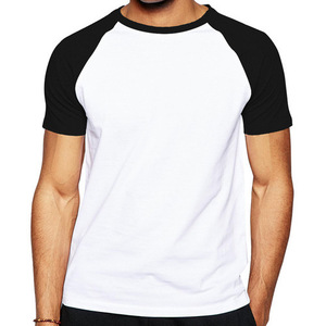 Camiseta Deportiva Informal Lisa Negra y Blanca de Algodón para Hombre, Talla Extra Grande, Personalizable, al por Mayor - Product Image 3