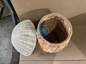 Round <b>Rattan</b> Kids House <b>Storage</b> <b>Basket</b> Natural Wicker Children Toy <b>Storage</b> <b>Basket</b> Montessori Nursery Playroom Organizer Kid Room - Product Image 6