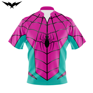 Maillots de bowling unisexes réversibles personnalisés en gros, sans couture, de haute qualité, avec fermeture éclair 1/4, respirants - Product Image 1