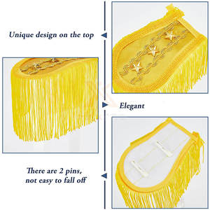 อุปกรณ์ตกแต่งไหล่สำหรับชุดพิธีการ คุณภาพพรีเมียม ดีไซน์ล่าสุด รับผลิตตามสั่ง สีตามต้องการ - Product Image 2