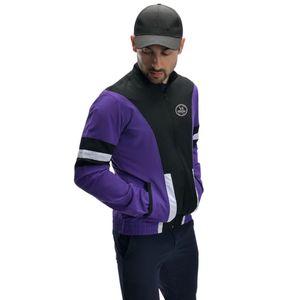 Veste légère pour athlètes, hommes et femmes, vêtements de sport légers pour l'entraînement, la course à pied, coupe-vent à fermeture éclair, violet noir, extérieur - Product Image 3