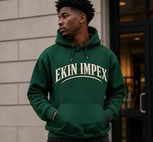 OEM Service Professional High Quality Oversized Fleece Winter Hoodie Custom NoString Heavyweight Pullover Vintage Men 100%cotton - Product Image 3