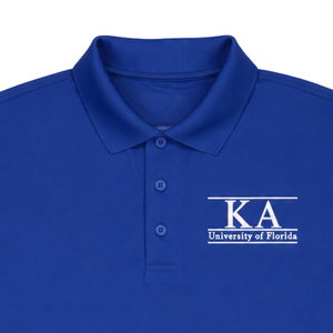 เสื้อโปโล PKA สีน้ำเงินรอยัล รุ่น Dri-Mesh ระบายเหงื่อได้ดี เหมาะสำหรับตีกอล์ฟ พร้อมโลโก้ปัก สีน้ำเงินสำหรับผู้ชาย - Product Image 6
