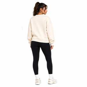 Ensemble de survêtement décontracté pour femme avec imprimé New York, comprenant un sweat-shirt oversize à col rond et un legging taille haute, idéal pour le fitness et la détente - Product Image 3