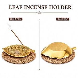 เตาเผากำยานทองเหลืองทำมือ ที่วางกำยานทองเหลือง ตกแต่งได้ทุกฤดู - Product Image 5