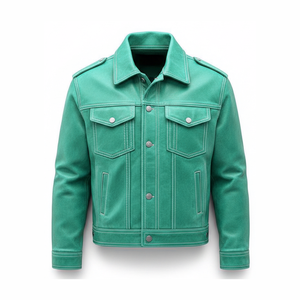 Veste en cuir personnalisée à la mode, vêtements décontractés, vestes en cuir de haute qualité pour hommes, prix de gros, veste en cuir pour hommes, Pakistan - Product Image 1