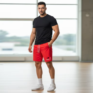 Shorts de sport pour hommes en coton de qualité supérieure, taille élastique, doux, respirants, légers, pour la gym et l'entraînement, vente en gros - Product Image 3