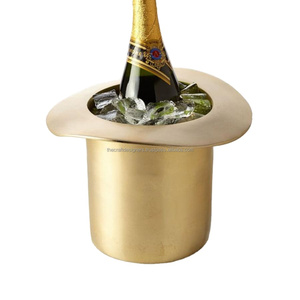 ถังแช่ไวน์ทำจากทองเหลืองคุณภาพสูงถังแช่แชมเปญน้ำแข็งหรูหราอุปกรณ์สำหรับบาร์ถังแช่ไวน์โลหะสำหรับทำบาร์ - Product Image 6