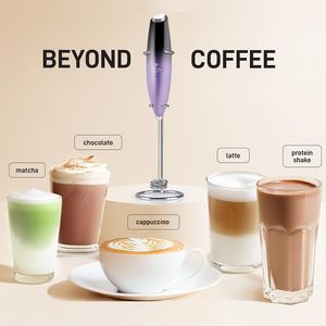 Mousseur à lait manuel puissant pour café, lattes, matcha, chocolat chaud, cappuccinos, crème fouettée - Product Image 2