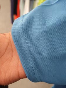 เสื้อโปโลแขนสั้นสีน้ำเงินสำหรับผู้ชาย ผ้าปิเก้ระบายอากาศได้ดี สวมใส่สบายในฤดูร้อน ปกเสื้อติดกระดุม - Product Image 5