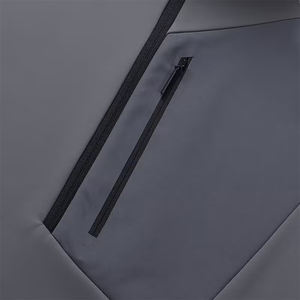 T-shirt de course pour homme à col montant zippé, manches longues, anti-transpiration, séchage rapide, idéal pour l'entraînement sportif – Meilleure vente - Product Image 5