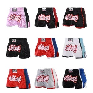 Wholesale ERID SPORTS Custom Boxing <b>Shorts</b> <b>for</b> <b>Men</b> Muay Thai Kickboxing MMA Martial Arts Training-Quick Dry 160g Polyester Silk - Product Image 1
