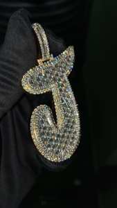 Colgante de Mariposa con Cruz, Chapado en Plata y Oro, con Moissanita, Estilo Hip Hop, Alas Escarchadas, Collar con Dije, Joyería Hecha a Mano, Regalo para Hombres y Mujeres - Product Image 4