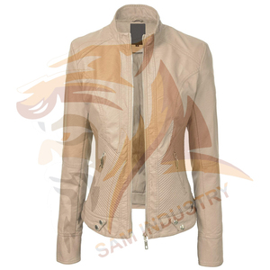 <b>Top</b> Quality Material Made <b>Leather</b> Jacket Customized Logo Best Selling Outdoor Women <b>Leather</b> Jacket for Adults - Product Image 2