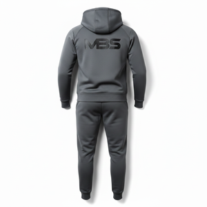 Conjunto Deportivo de 2 Piezas para Hombre, Chaqueta con Capucha y Cierre Completo, Pantalones Jogger, Corte Ajustado, Color Gris, de Alta Calidad, para Gimnasio y Fitness - Product Image 2