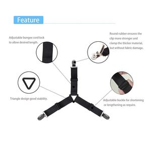 Chiusure elastiche regolabili a 4 cinturini per materassi e bretelle - Product Image 3