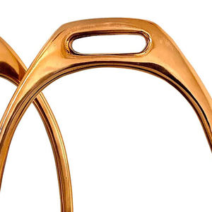 อานม้าสีทองคุณภาพสูง สีพื้น สไตล์สเปน อังกฤษ สำหรับขี่ม้าแบบตะวันตก ปลอดภัย - Product Image 3