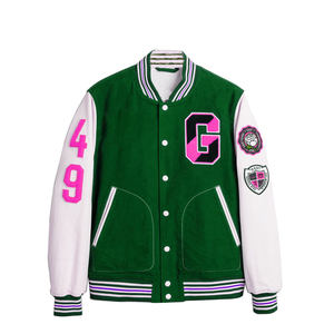 Custom Varsity <b>Jacket</b> <b>Men</b>’s Letterman <b>Jacket</b> Baseball Bomber <b>Jacket</b> College Streetwear <b>Jacket</b> OEM ODM Wholesale Manufacturer - Product Image 4