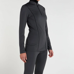 Burkini col rond 2 pièces en Spandex/Polyester, maillot de bain printemps imprimé, nouvelle collection, pour femme, coupe intégrale, fermeture éclair avant, coupe haute - Product Image 5