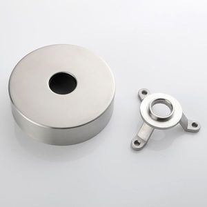 Rubinetti Miscelatori ad Alto Flusso per Vasca da Bagno e Vasca Freestanding, in Nichel Spazzolato, con Doccetta a Mano, per Ville - Product Image 4