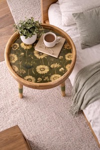 Best Eco-Friendly <b>Foldable</b> Industrial Design Incense Burner Durable Compact Wood Top <b>Table</b> for Home Decor Office Use - Product Image 5