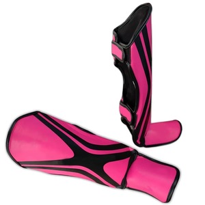 Protectores de Espinilla y Empeine de Longitud Completa, Fabricante OEM Personalizado, Venta al por Mayor, Protector de Pierna de Cuero para Boxeo, Muay Thai, Kickboxing, MMA - Product Image 4