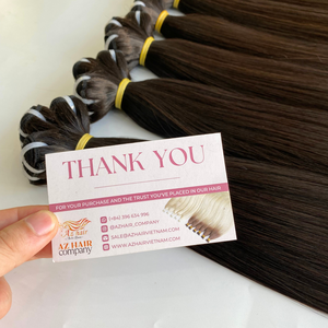 ผมต่อแบบสานเป็นมัดผมตรงจากผมมนุษย์ชาวเวียดนามดิบ100% แบบสองชั้น - Product Image 1