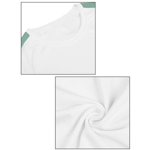 <b>Men's</b> <b>White</b> Color Blocking Raglan Sleeve Pullover O-Neck Knitted <b>Sweatshirt</b> Casual Regular Fit <b>Sweatshirt</b> Casual Regular Fit - Product Image 5