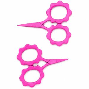 Ciseaux à effiler en acier inoxydable pour droitiers, motif mini tournesol et marguerite, avec manche court et 30 dents, pour la coupe de cheveux - Product Image 6