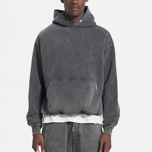 Ensemble sweat-shirt à capuche et jogging gris pour homme, coupe ample, décontracté, pour l'automne, avec logo imprimé, respirant, 100% coton - Product Image 6