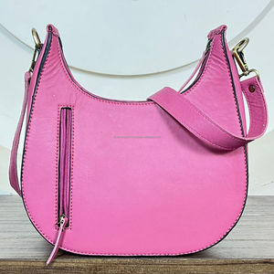 Bolso de Hombro de Cuero Hecho a Mano con Diseño Floral Grabado para Mujer, Estilo Vaquero, Bandolera de Cuero Genuino - Product Image 5
