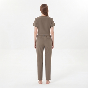 Conjunto de Uniforme Médico para Mujer Hawk Eye, Top con Cuello en V y Bolsillos, Pantalones con Cordón, Ropa de Trabajo para Hospital - Product Image 3