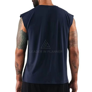 เสื้อยืดแขนกุดผ้าฝ้าย 100% สีตามสั่ง คุณภาพสูง แห้งเร็ว ระบายอากาศดี บริการ OEM รับผลิตตามแบบ ขายส่ง พิมพ์โลโก้ - Product Image 3