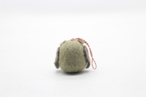 Felted <b>Wool</b> Christmas Ornament Handmade Animal Hanging Decoration Soft Faux Fur Holiday Tree Decor - Product Image 5