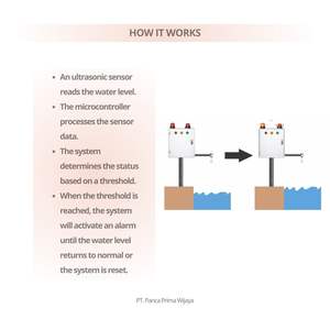 Système d'alerte précoce aux inondations de haute qualité, surveillance en temps réel, capteur de niveau d'eau ultrasonique, alarme |   Sirène de moteur avec lumière rotative - Product Image 4