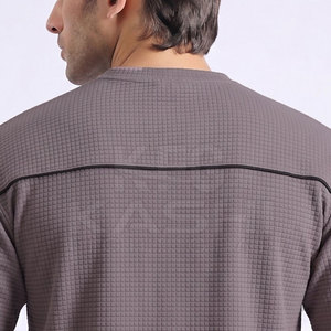 Camiseta de Lona Lavada de Alta Calidad para Hombre, Estilo Urbano, Hombros Caídos, Ajuste Holgado, Diseño Casual, Transpirable, para Entrenamiento y Uso Activo - Product Image 6