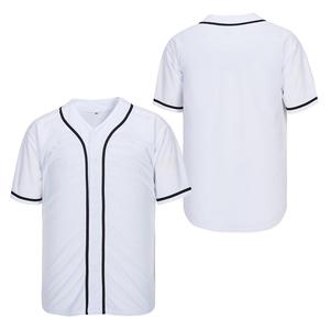 In Stock Baseball Jersey Casual Training Wear Custom Embroidery Print Number Letter Jersey Button <b>Down</b> Baseball Shirt - Product Image 1
