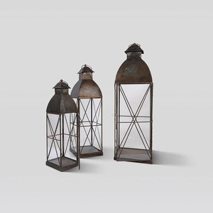 Nuevo Estilo, Linterna para Velas Decorativa Colgante, Portavelas Metálico Vintage para Decoración de Ramadán, Linterna Decorativa para Fiestas de Ramadán y Eid - Product Image 5