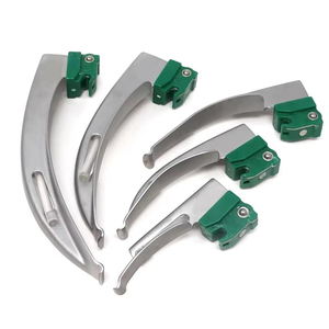 Ensembles de laryngoscopes pour adultes, 5 lames, chirurgicaux conventionnels, réutilisables, manuels, en acier inoxydable de haute qualité - Product Image 2