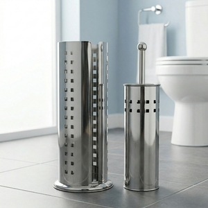 Black Friday OEM VENTA venta al por mayor Taiwán almacenamiento en el hogar Fabricante de muebles MIT portaescobillas de inodoro soporte - Product Image 2